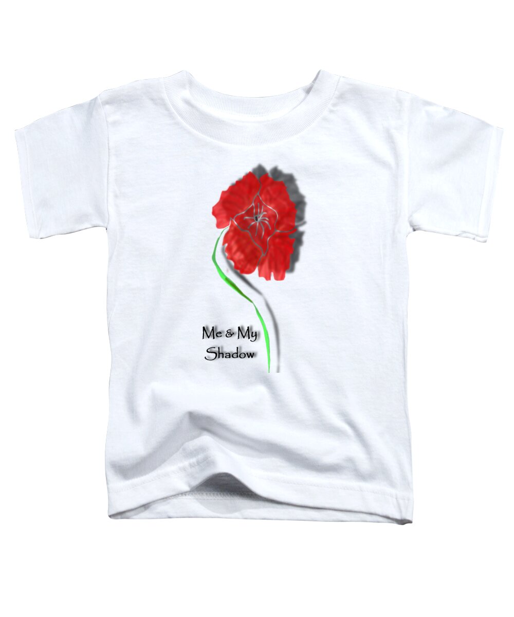 Remembrance Day Toddler T-Shirt featuring the digital art In Remembrance Poppy by Barbara St Jean