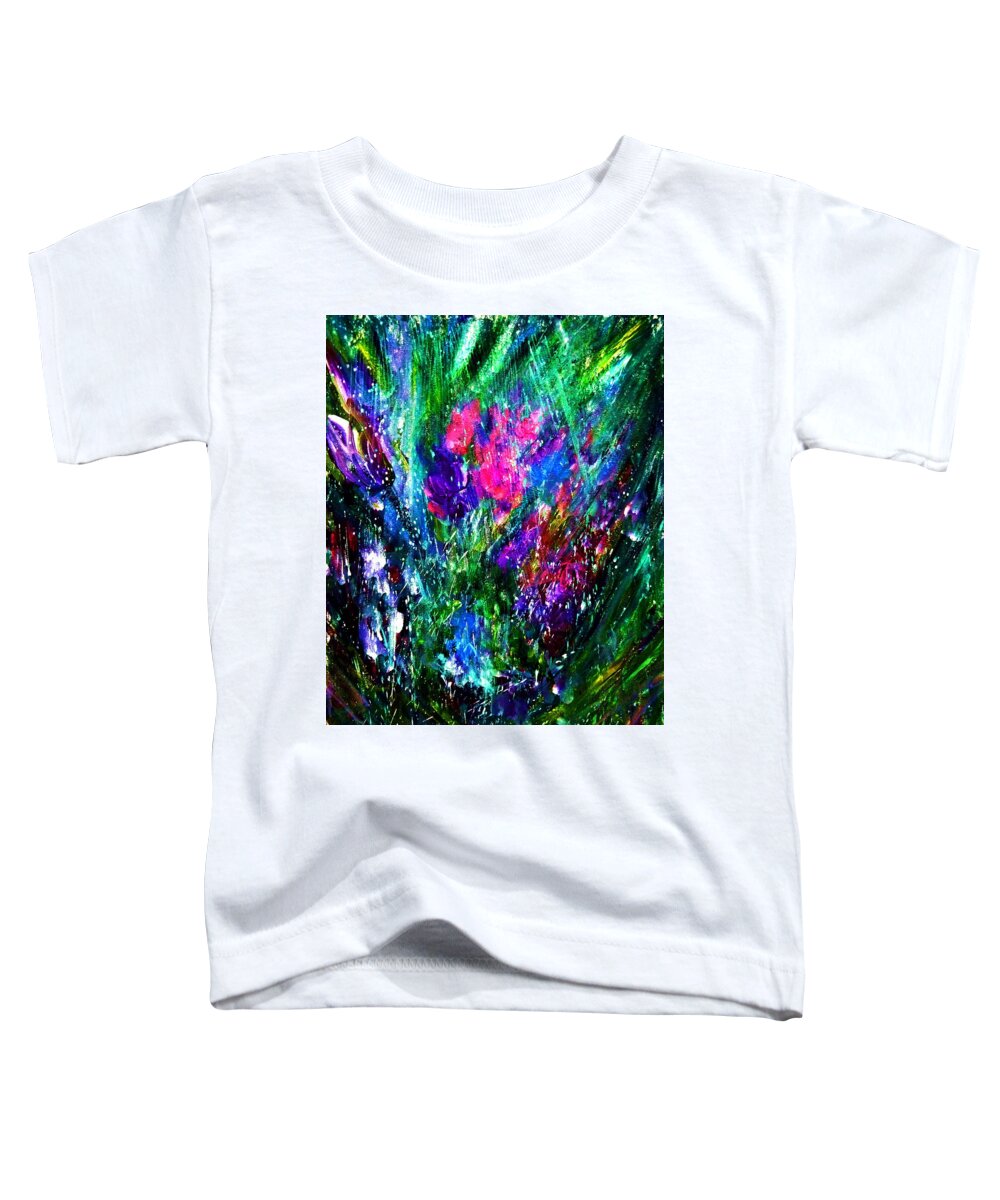  Toddler T-Shirt featuring the painting In the rain by Wanvisa Klawklean