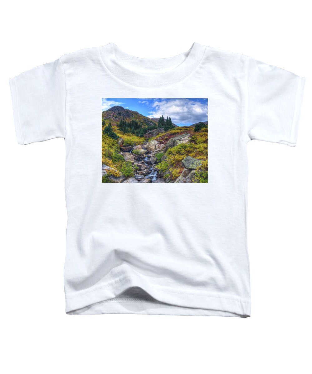 Colorado Toddler T-Shirt featuring the photograph Independence Pass by John Strong
