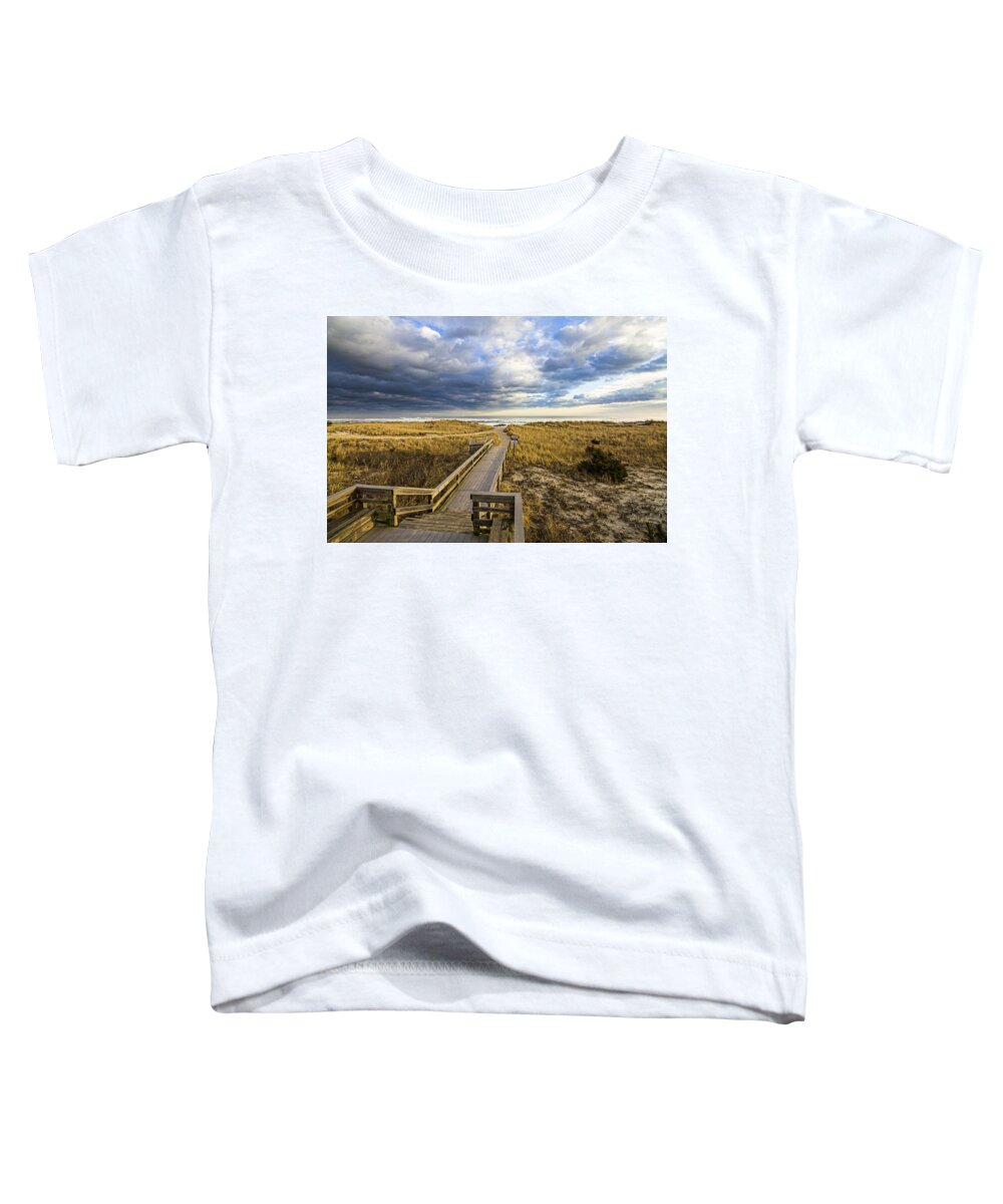 Jetty Toddler T-Shirt featuring the photograph Jetty Four Walkway by Robert Seifert
