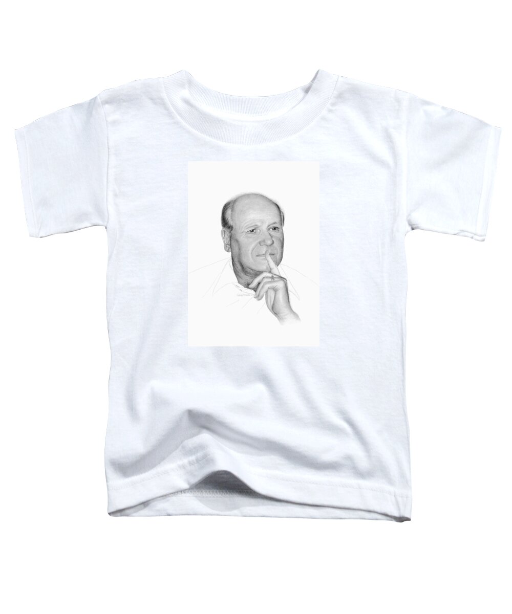 Portrait Toddler T-Shirt featuring the drawing Jim by Conrad Mieschke