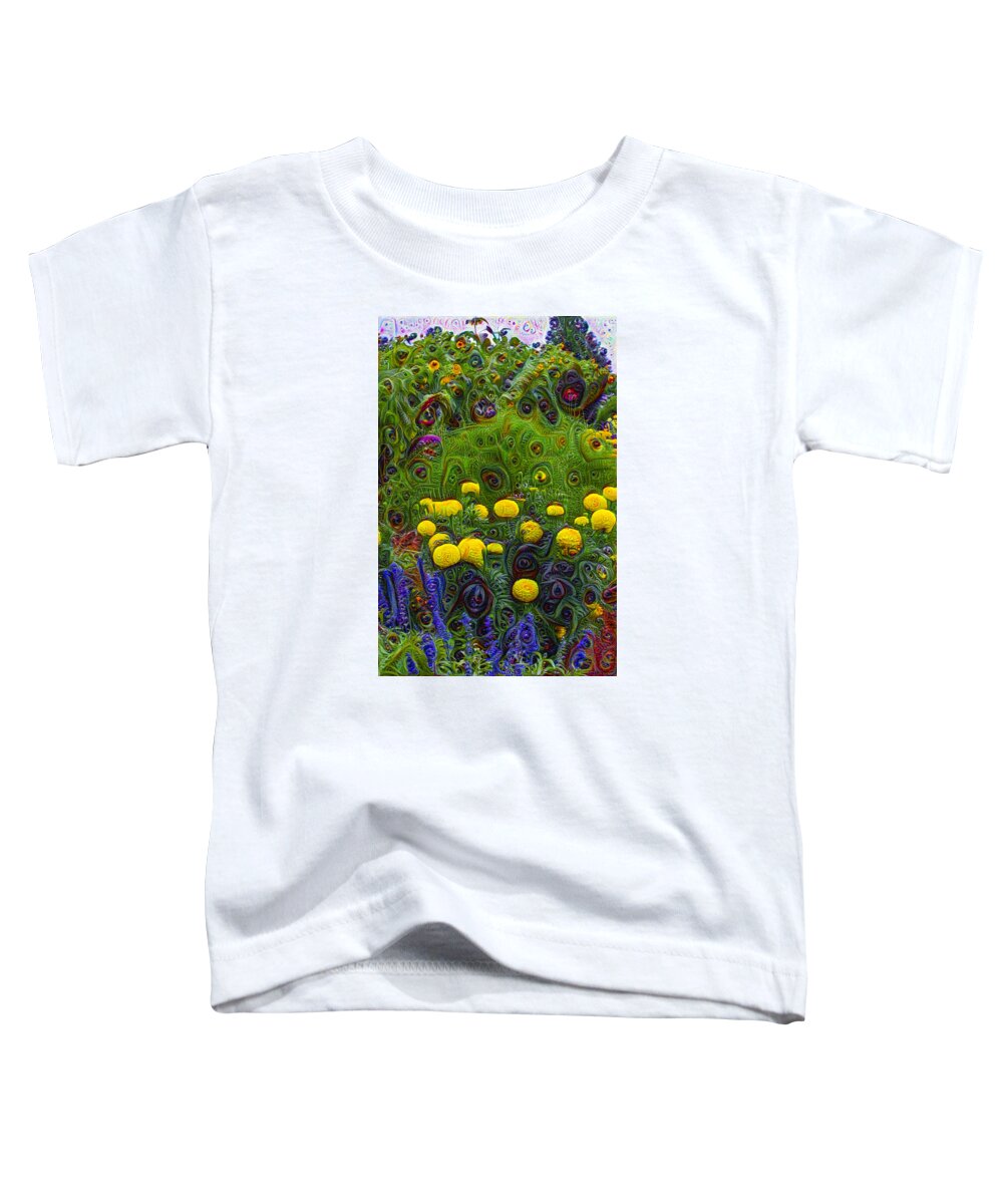 Jungle Toddler T-Shirt featuring the painting Jungle Garden by Bill Cannon