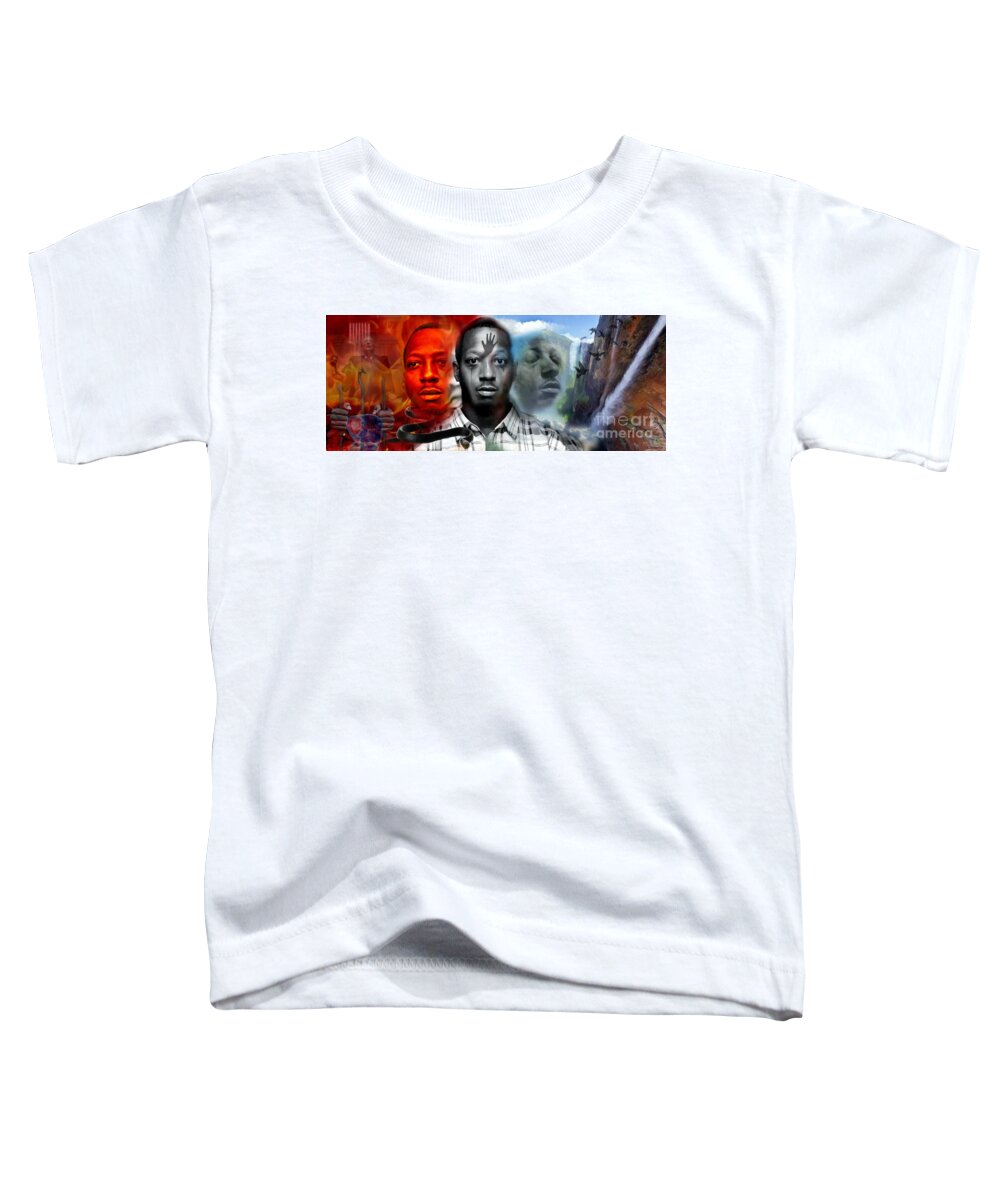Kalief Browder Toddler T-Shirt featuring the digital art Kalief Browder Story by Carl Gouveia
