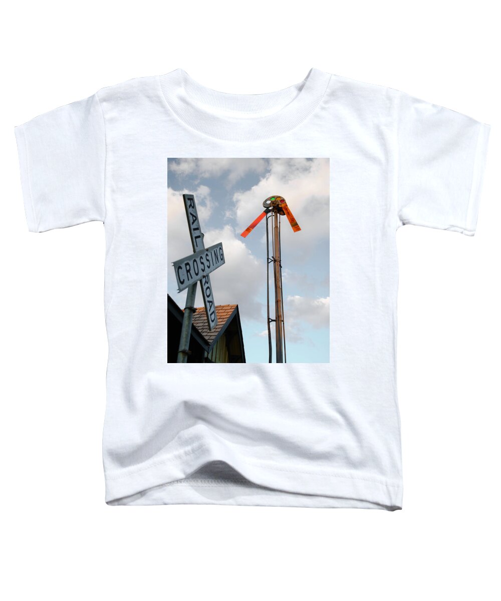 Katy Texas Toddler T-Shirt featuring the photograph The MKT Depot by Nathan Little