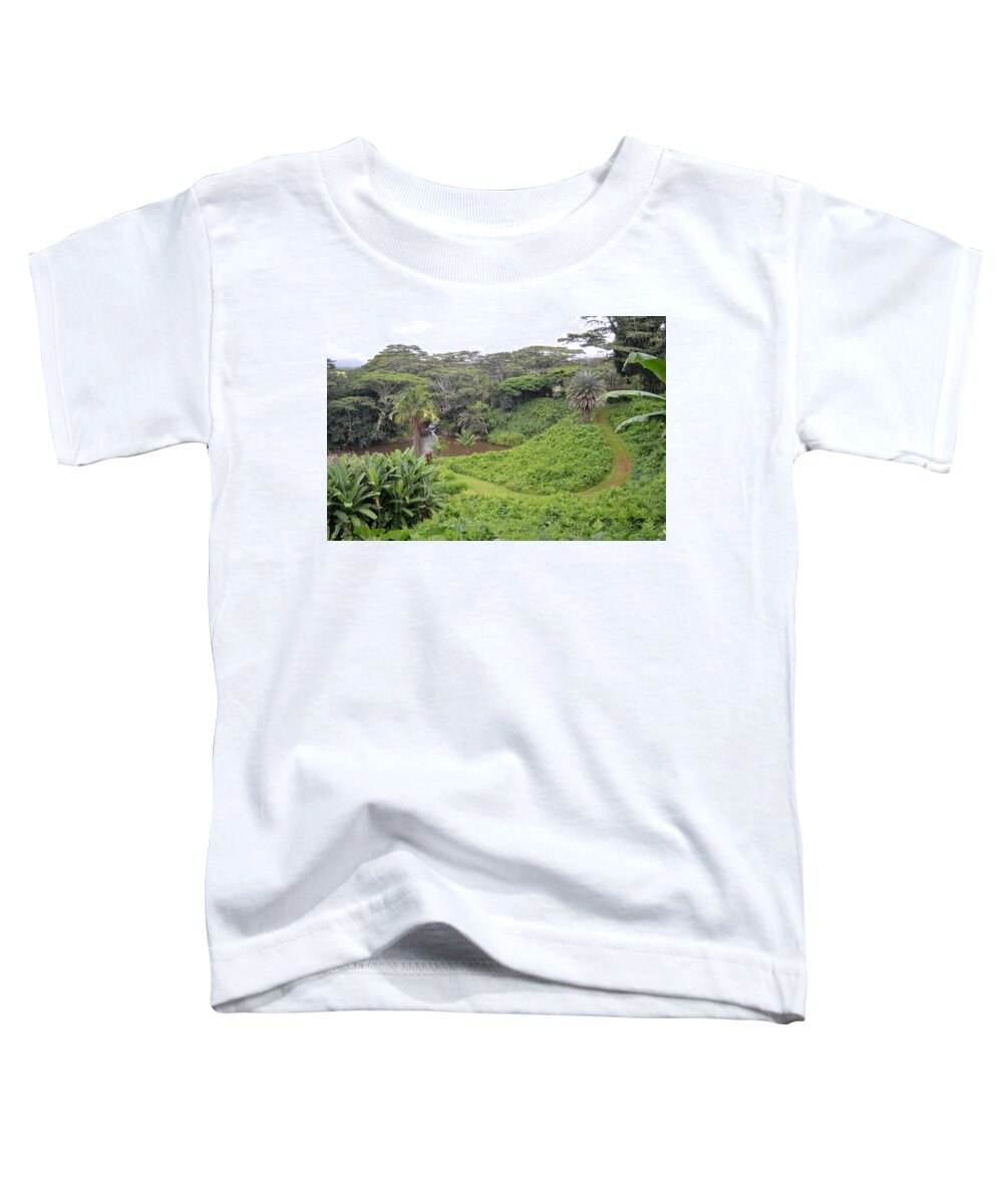 Kauai Toddler T-Shirt featuring the photograph Kauai Hindu Monastery Trail by Amy Fose