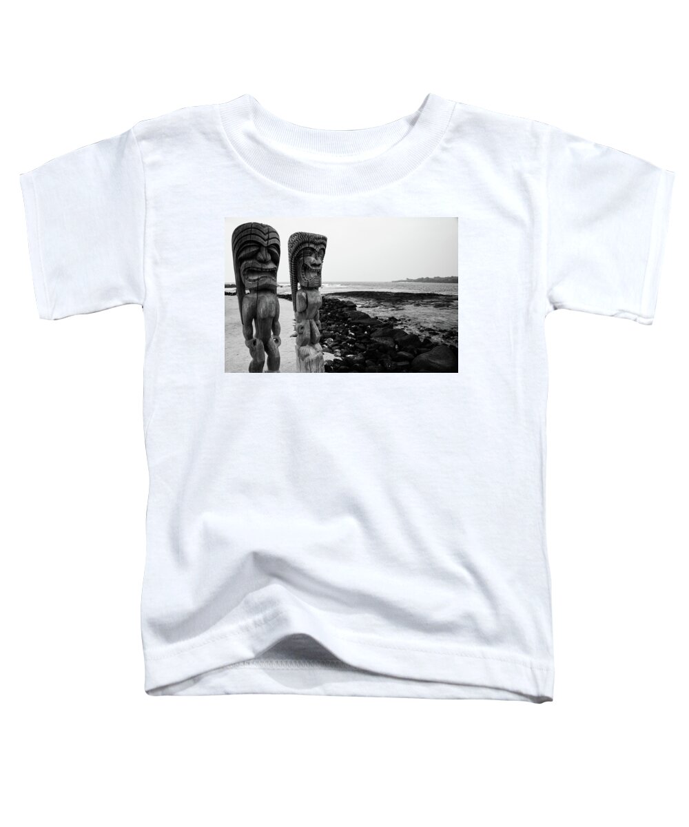Ki'i Toddler T-Shirt featuring the photograph Ki'i Guardians by Jennifer Ancker