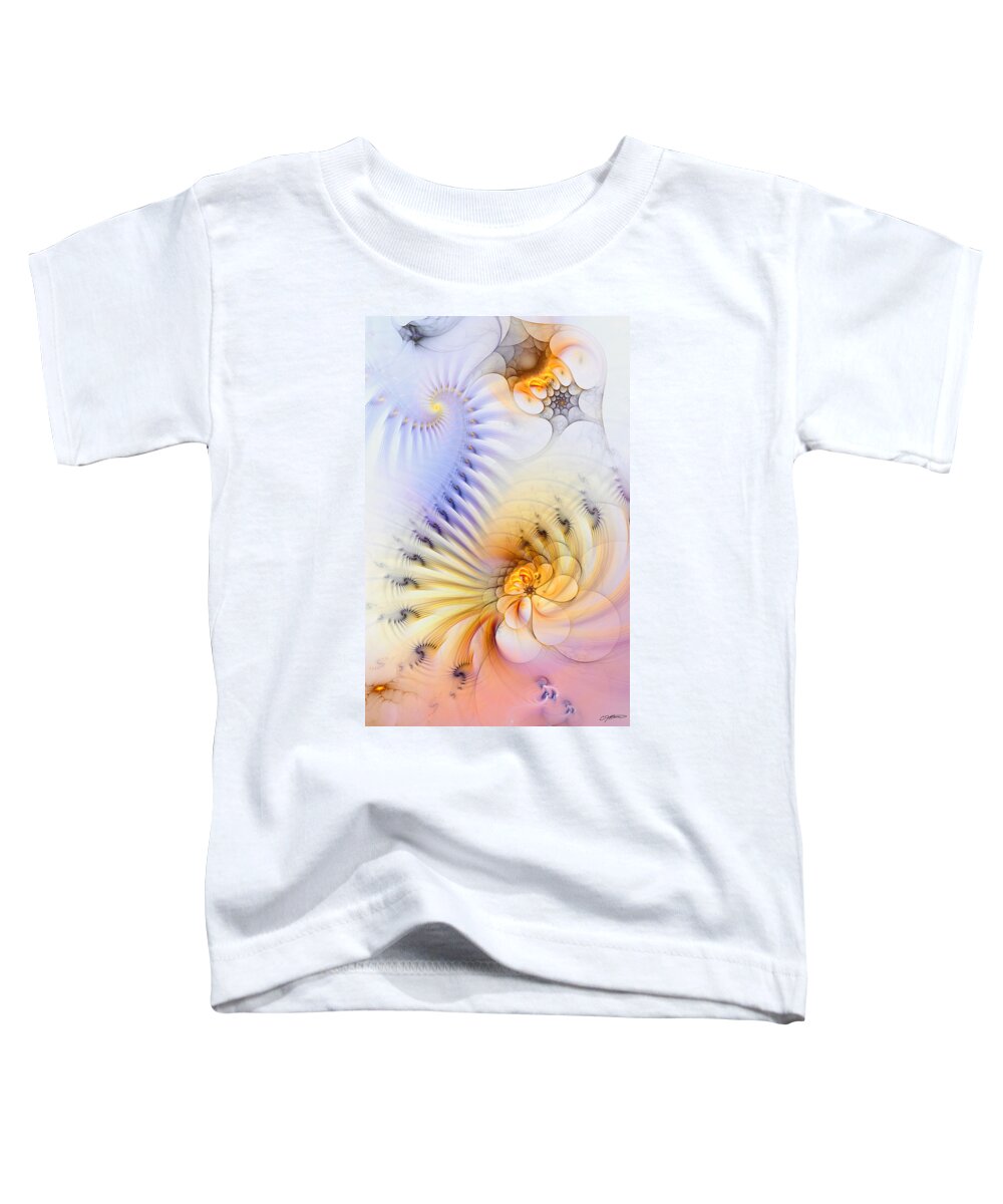 Abstract Toddler T-Shirt featuring the digital art Kinetic Pantomime by Casey Kotas