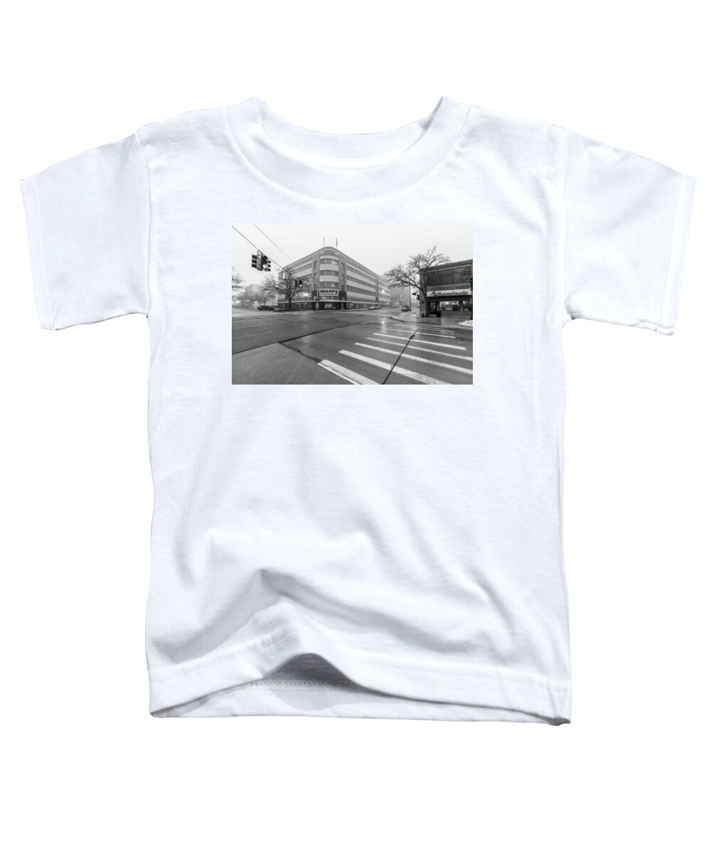 John Mcgraw Photography Toddler T-Shirt featuring the photograph Knapp's Building Lansing by John McGraw