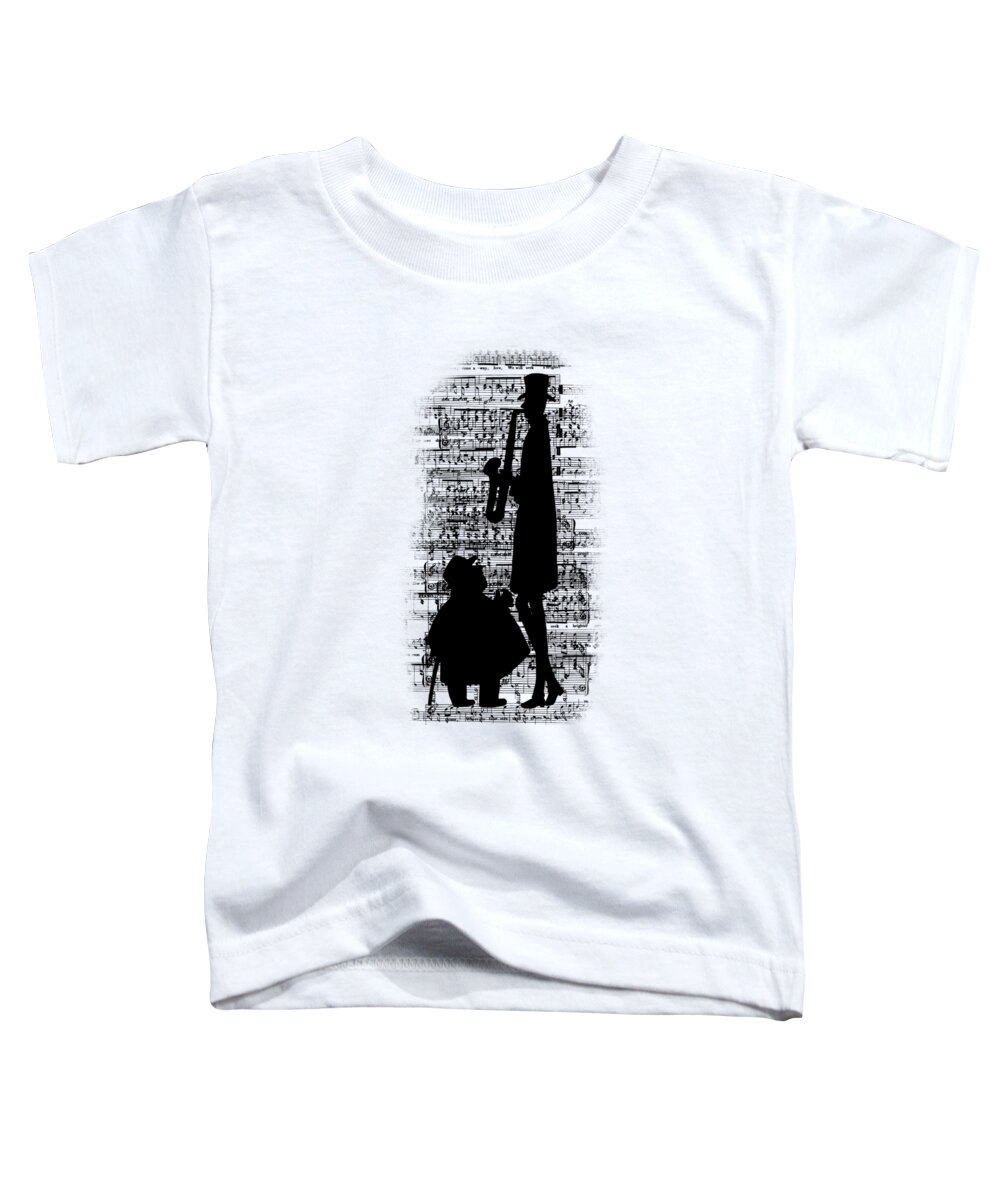 Musicians Toddler T-Shirt featuring the digital art Knowing the Score Transparent Background by Barbara St Jean