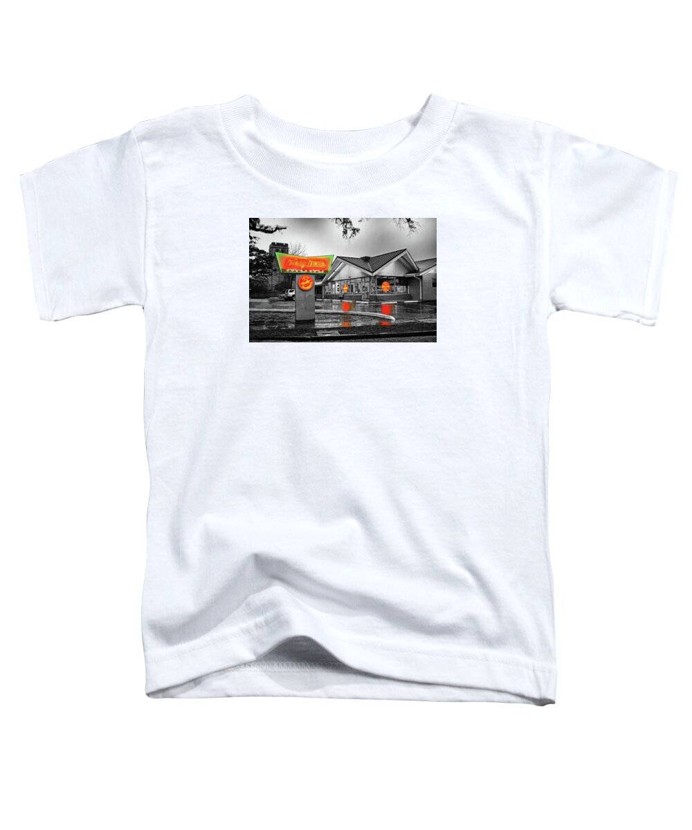 Mobile Toddler T-Shirt featuring the photograph Krispy Kreme by Michael Thomas