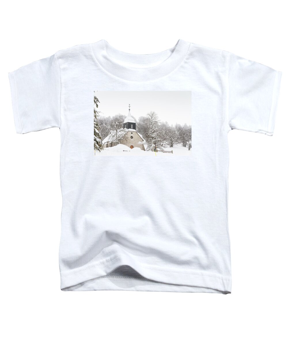 Church Toddler T-Shirt featuring the photograph La Chapelle de Retord - 3 - Bugey by Paul MAURICE