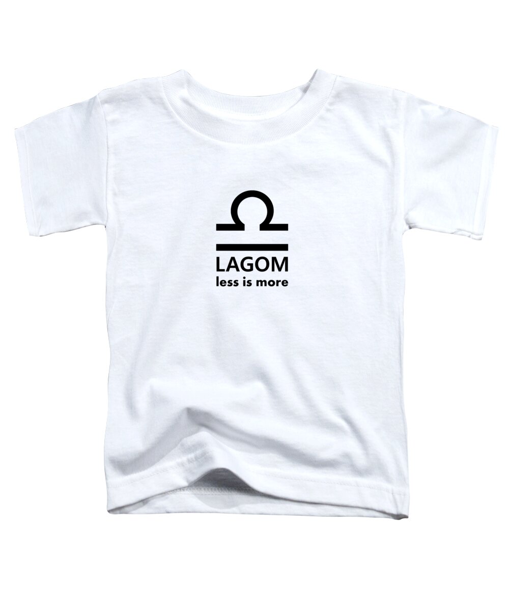 Richard Reeve Toddler T-Shirt featuring the digital art Lagom - Less is More I by Richard Reeve