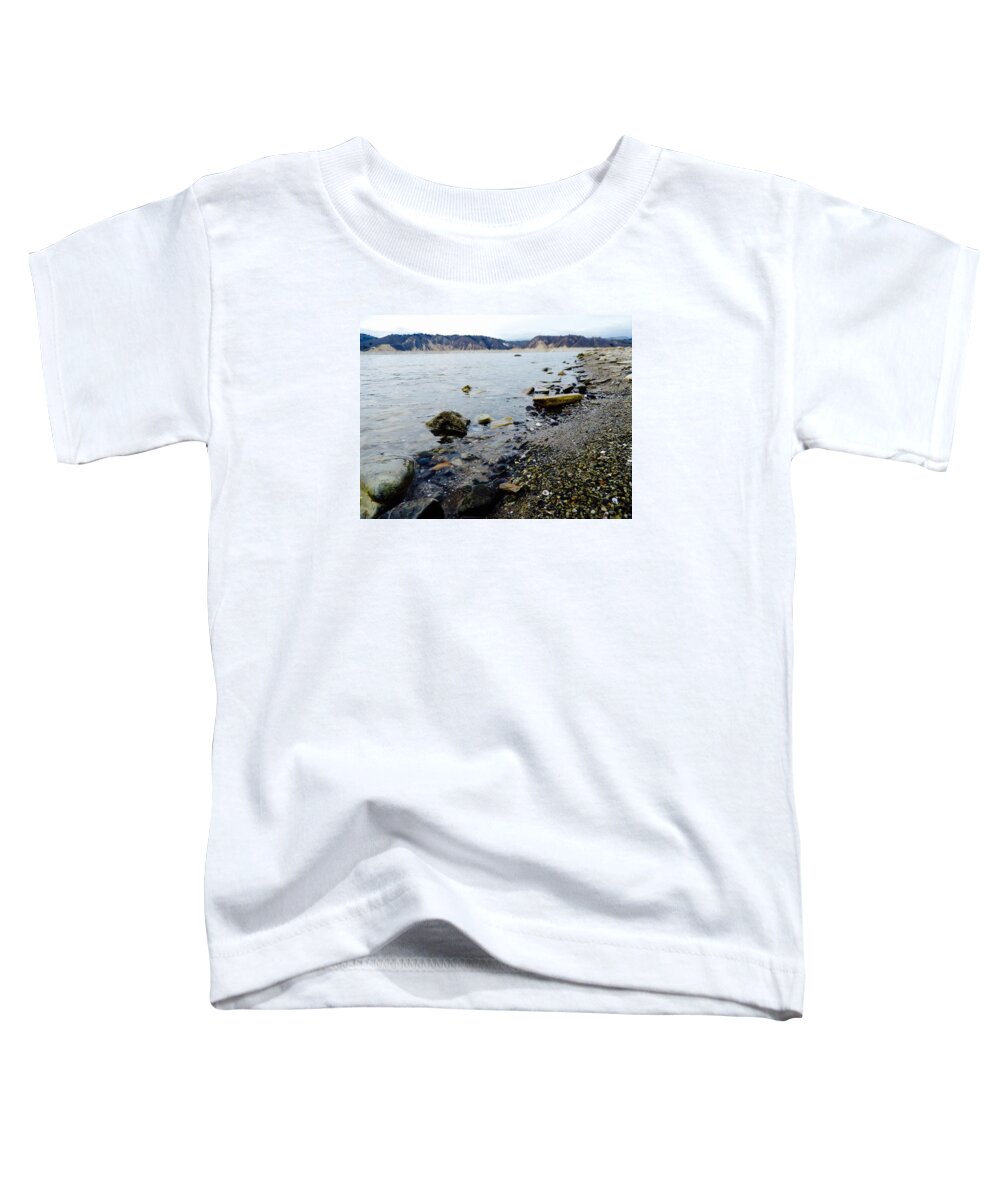 Water Toddler T-Shirt featuring the photograph Lake Shore by Tiffany Marchbanks