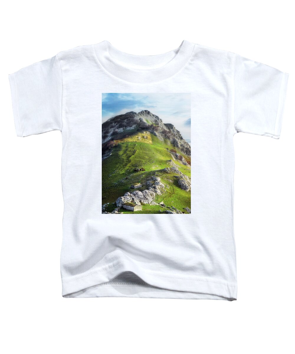 Mountain Toddler T-Shirt featuring the photograph Larrano by Mikel Martinez de Osaba