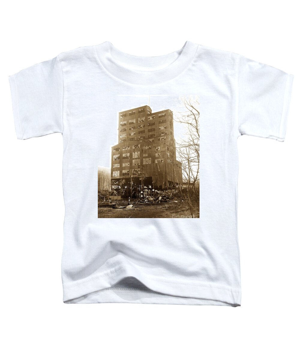 Wilkes Barre Toddler T-Shirt featuring the photograph Last Day of the Harry E Breaker April 14 Good Friday 1995 Swoyersville PA by Arthur Miller