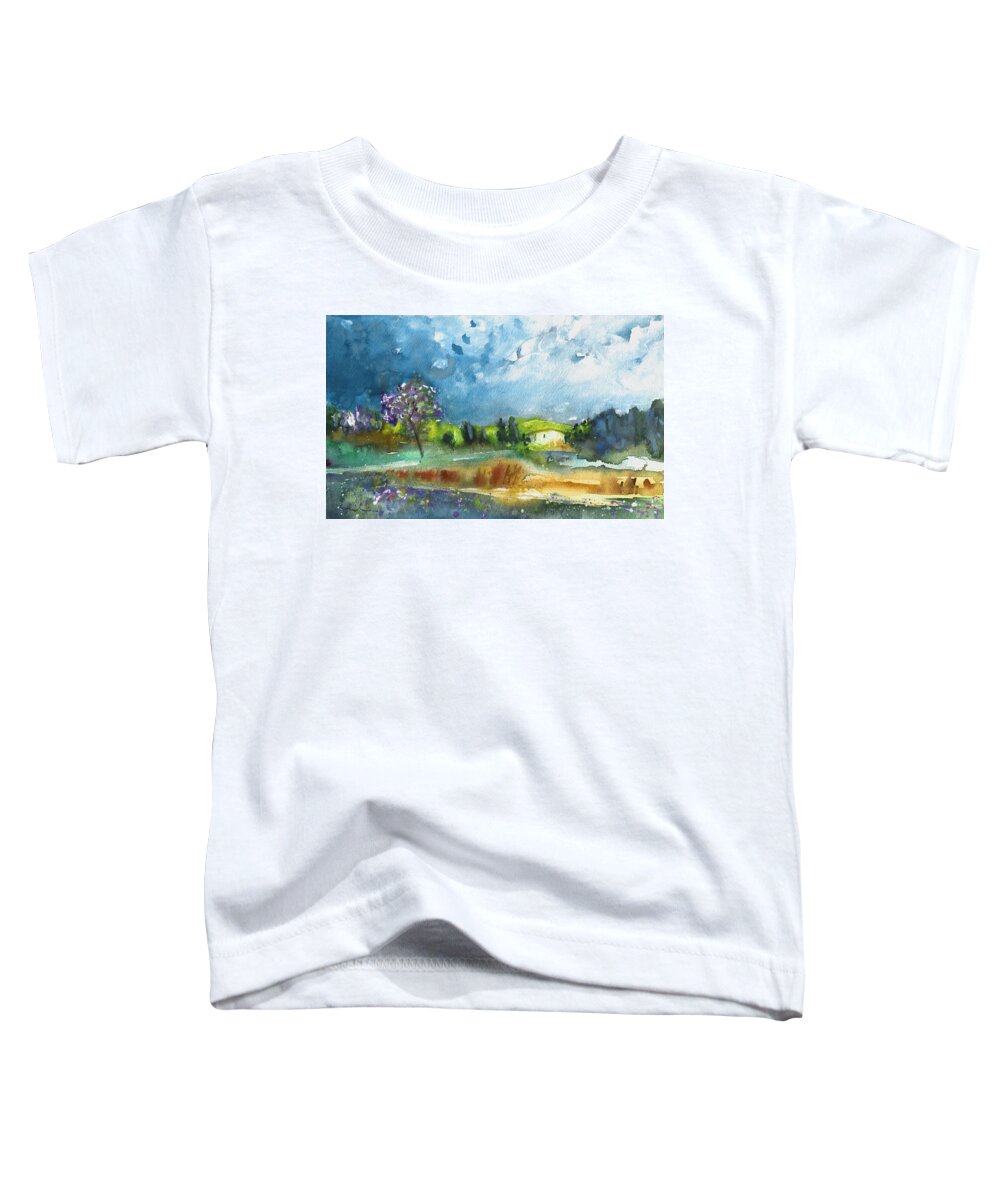 Landscapes Toddler T-Shirt featuring the painting Late Afternoon 63 by Miki De Goodaboom