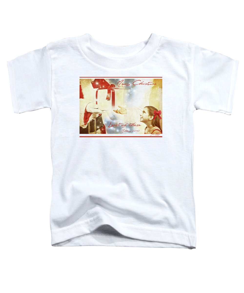 Jennifer Page Toddler T-Shirt featuring the digital art Least of These by Jennifer Page