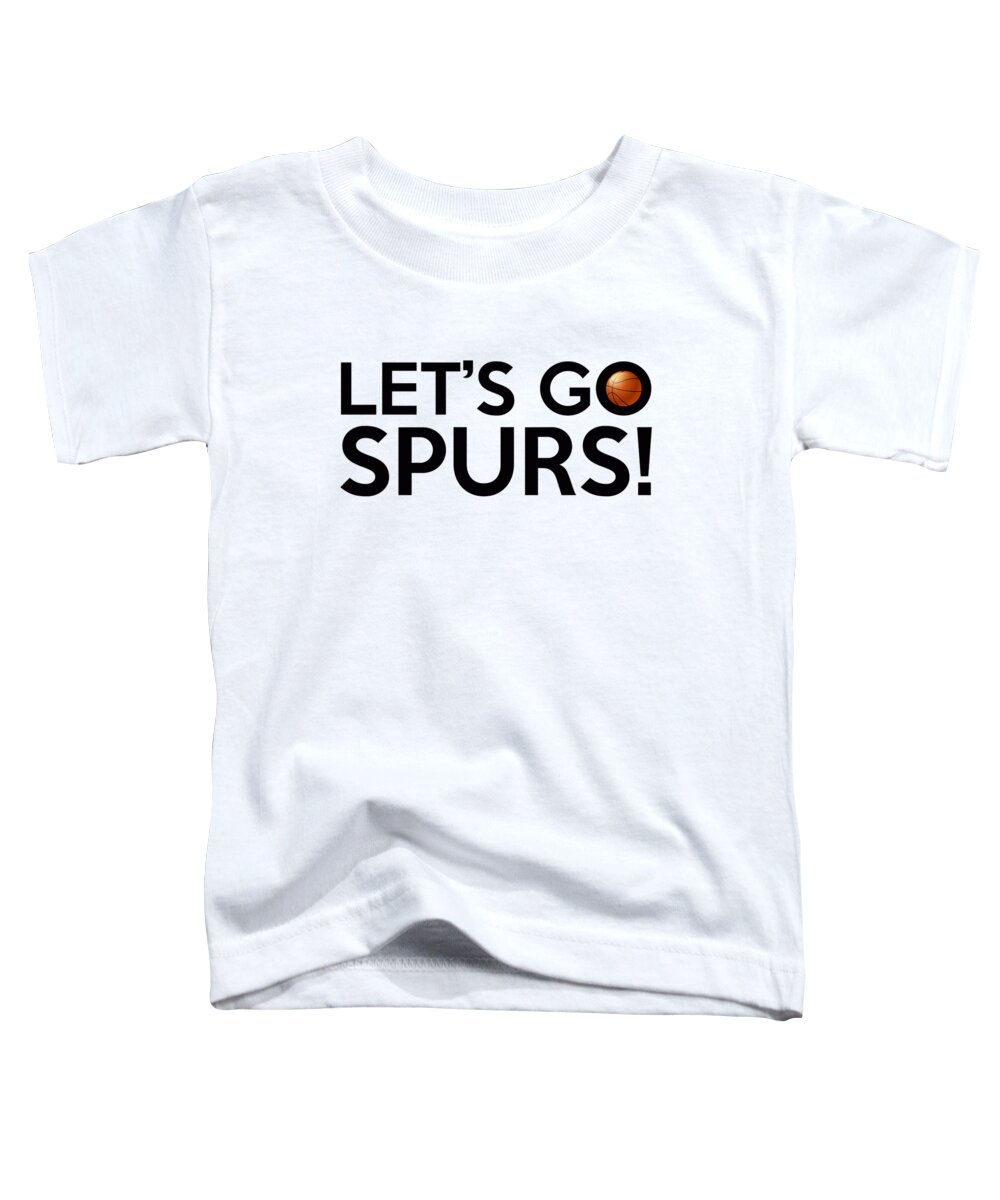 San Antonio Spurs Toddler T-Shirt featuring the painting Let's Go Spurs by Florian Rodarte