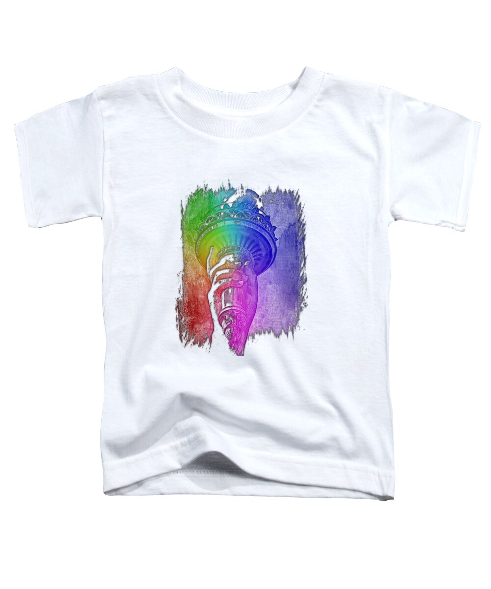Cool Toddler T-Shirt featuring the photograph Light The Path Cool Rainbow 3 Dimensional by DiDesigns Graphics
