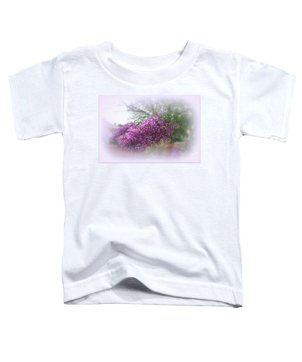 Lilac.flower Toddler T-Shirt featuring the photograph Lilacs Symbolize Love by Kay Novy