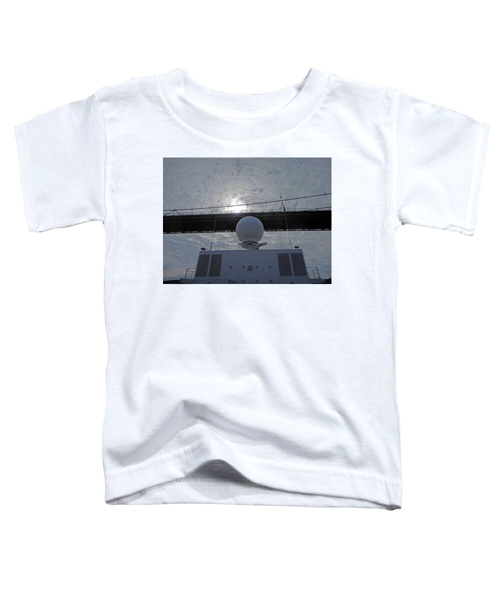Lions Gate Bridge Toddler T-Shirt featuring the photograph Lions Gate 1 by Ron Kandt