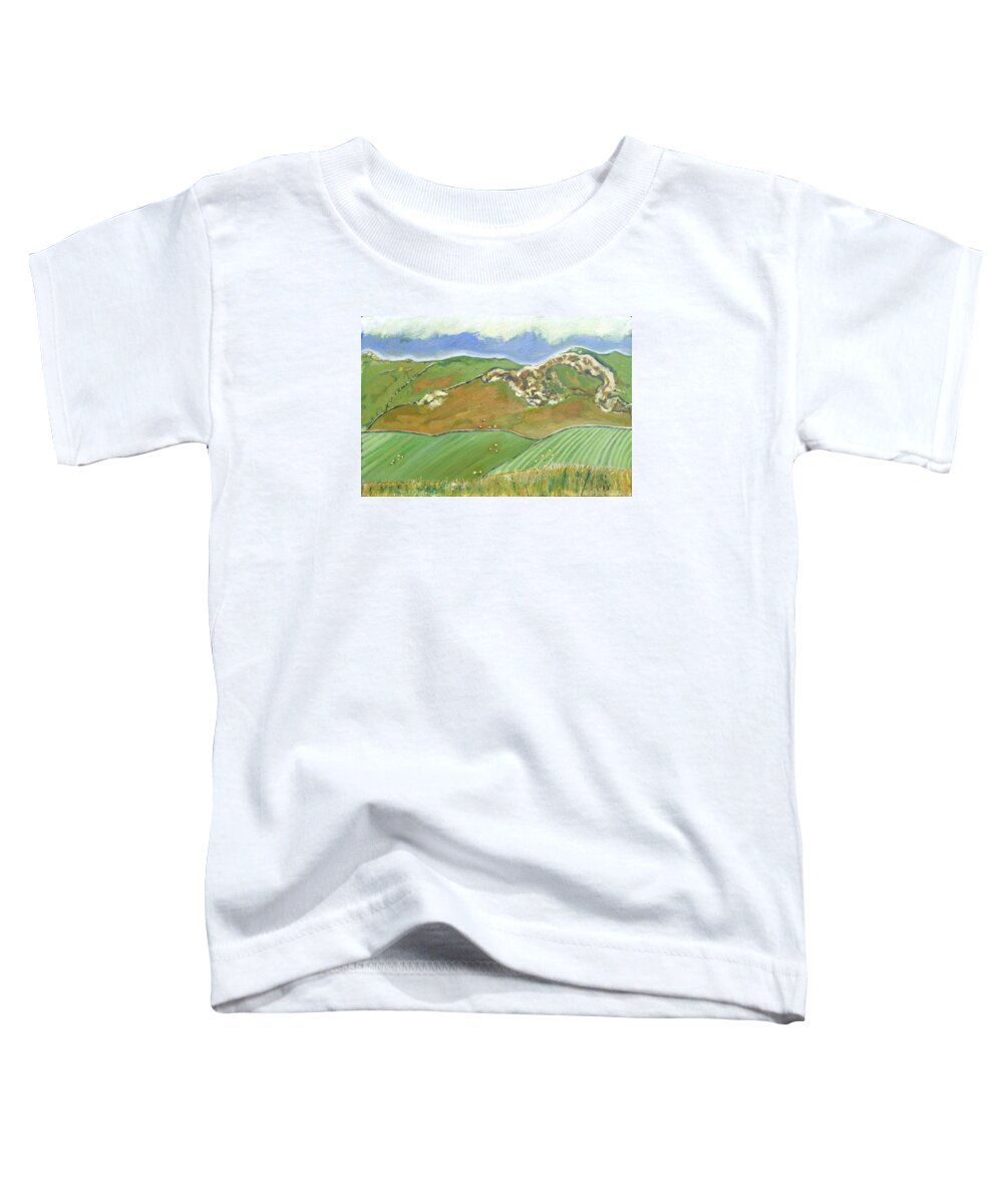  Toddler T-Shirt featuring the painting North of the Coast Road by Kathleen Barnes