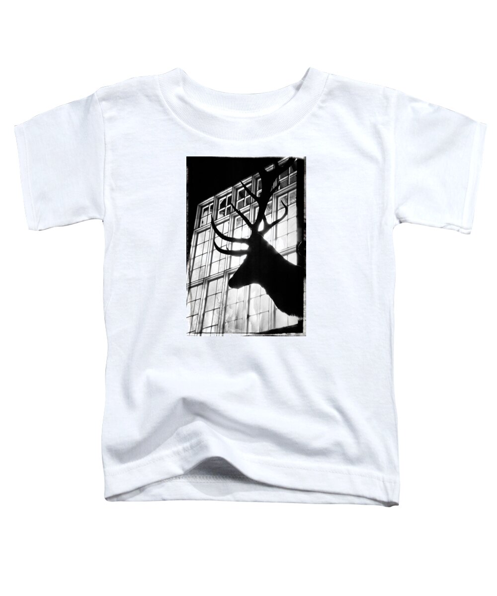 Black And White Toddler T-Shirt featuring the photograph Lodge Patriarch by Mick Anderson