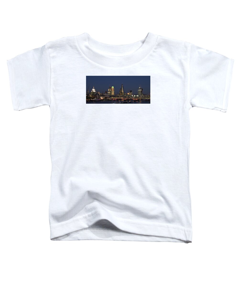 Cityscape Toddler T-Shirt featuring the photograph London City Skyline by David French