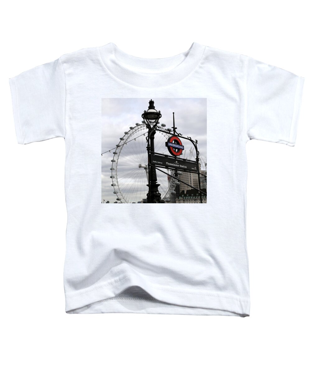 London Eye Toddler T-Shirt featuring the photograph London Eye 1 by Andrew Fare
