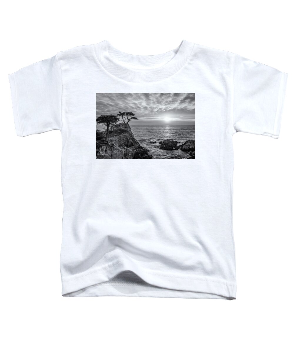 Lone Cypress Toddler T-Shirt featuring the photograph Lone Cypress Classic by Bill Roberts