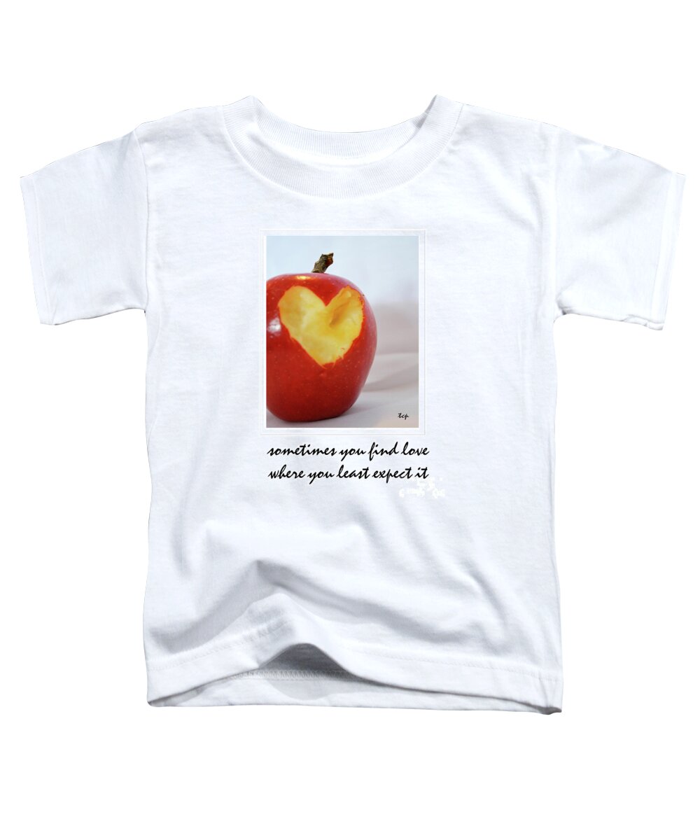 Apple Toddler T-Shirt featuring the photograph Looking For Love by Traci Cottingham
