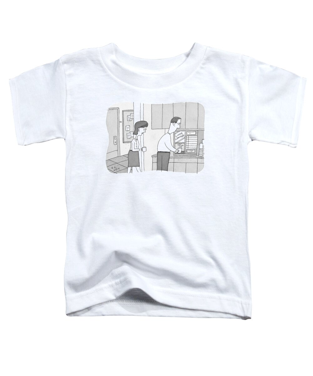 Office Toddler T-Shirt featuring the drawing Loose Change by Peter C Vey