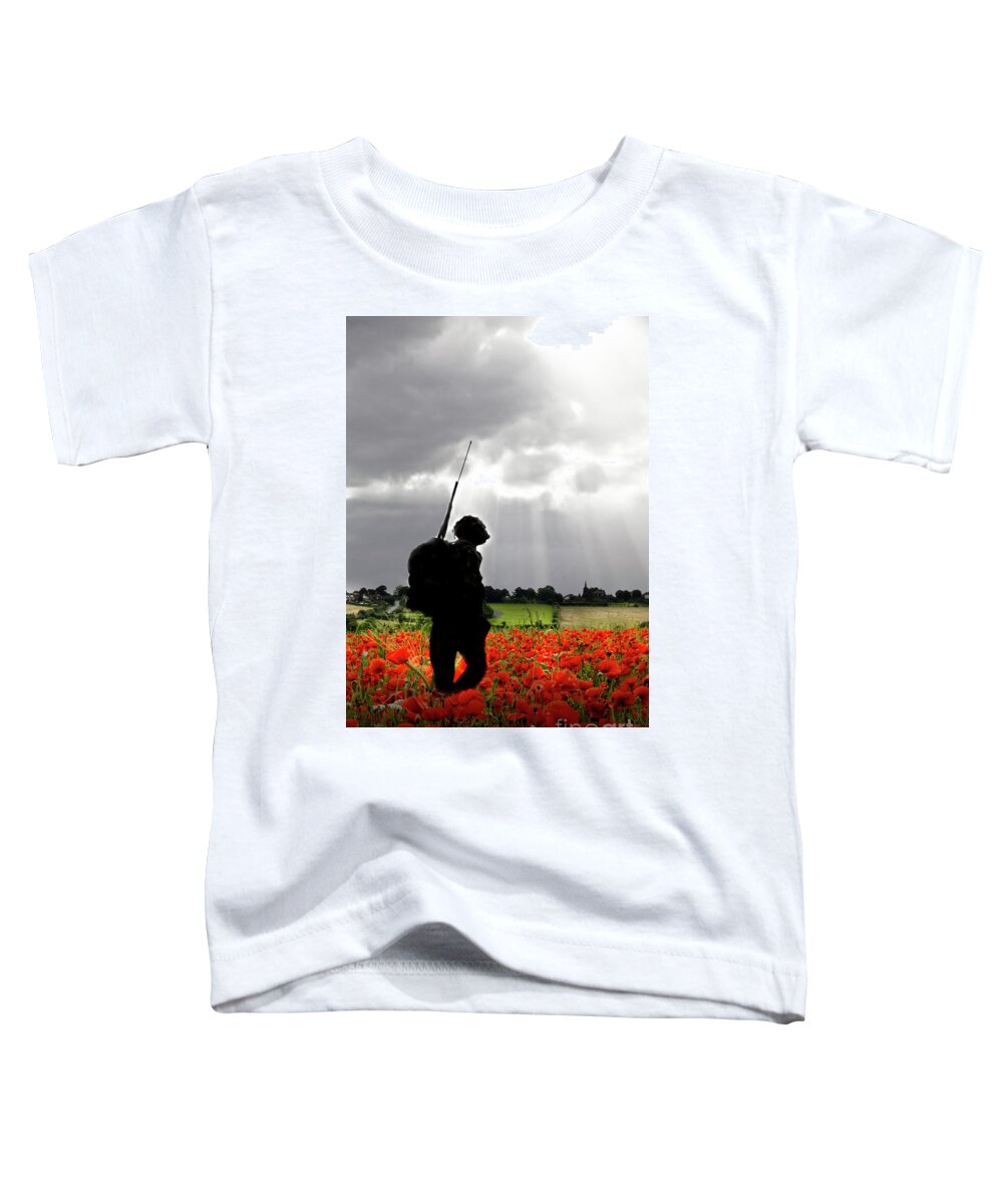 Soldier Toddler T-Shirt featuring the digital art Lost Soldier by Airpower Art