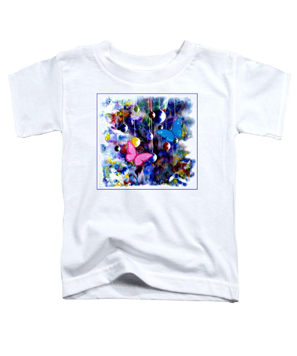 Love Toddler T-Shirt featuring the painting Love is in the Air by Pj LockhArt
