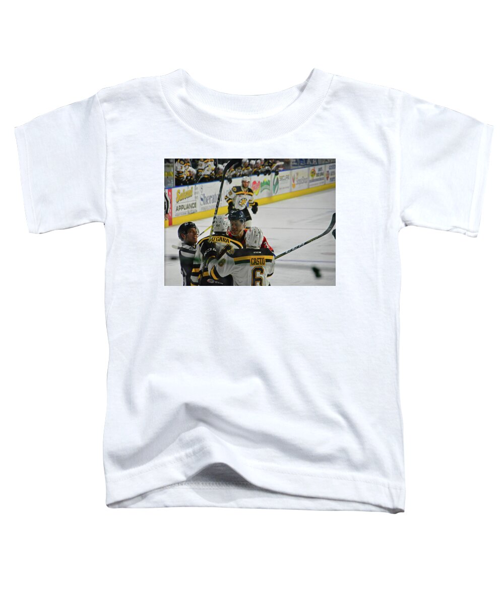 Sports Toddler T-Shirt featuring the photograph Love on Ice by Mike Martin