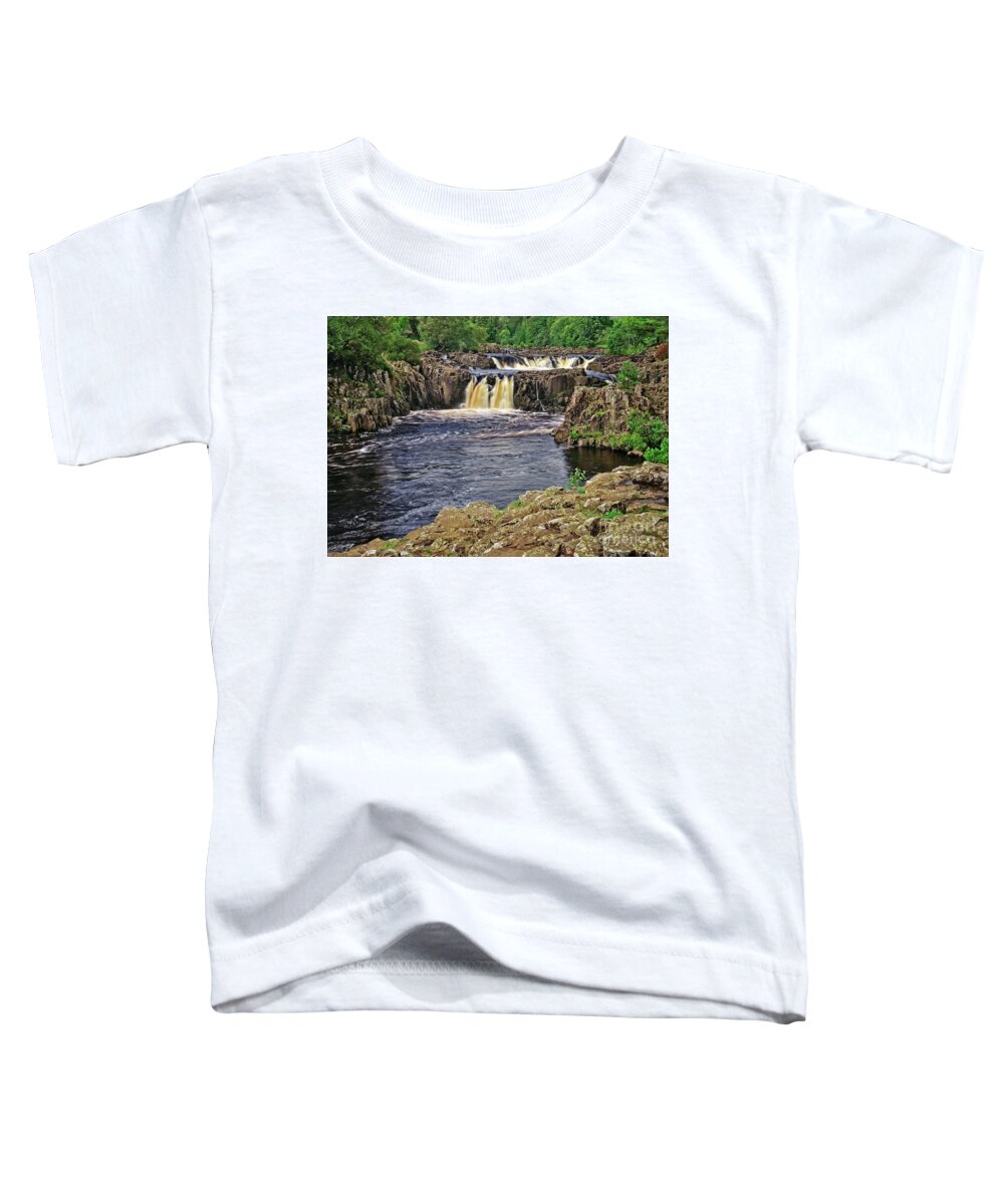 Waterfall Toddler T-Shirt featuring the photograph Low Force Waterfall, Teesdale, North Pennines by Martyn Arnold