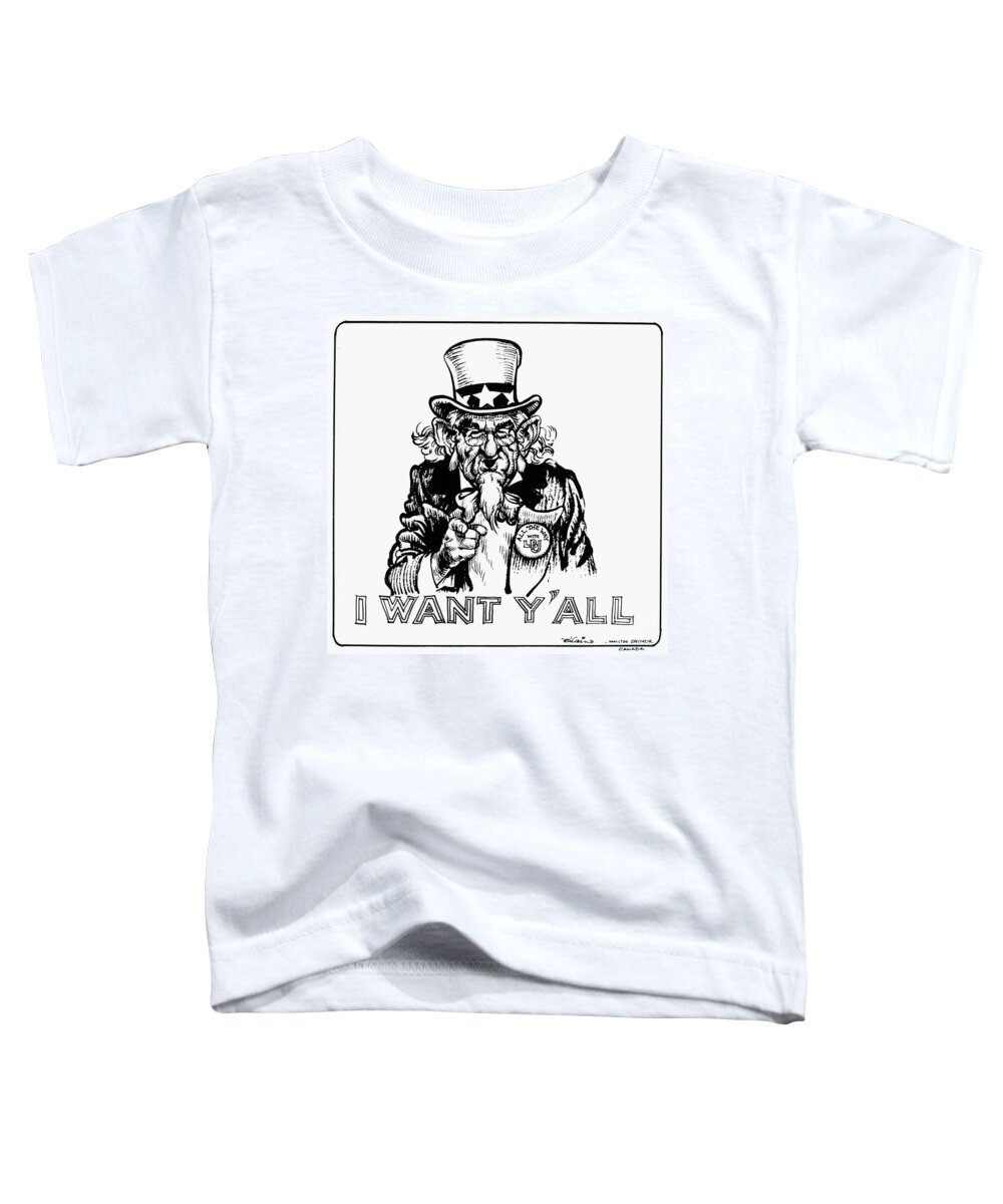 1964 Toddler T-Shirt featuring the photograph Lyndon Johnson: Cartoon by Granger