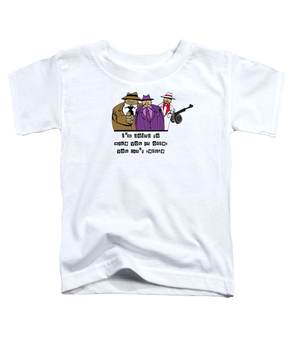 Mafia Toddler T-Shirt featuring the digital art Mafia by Piotr Dulski