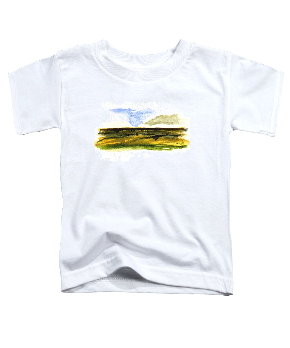 Malaga Toddler T-Shirt featuring the painting Malaga Washington Ridge by Paul Gaj
