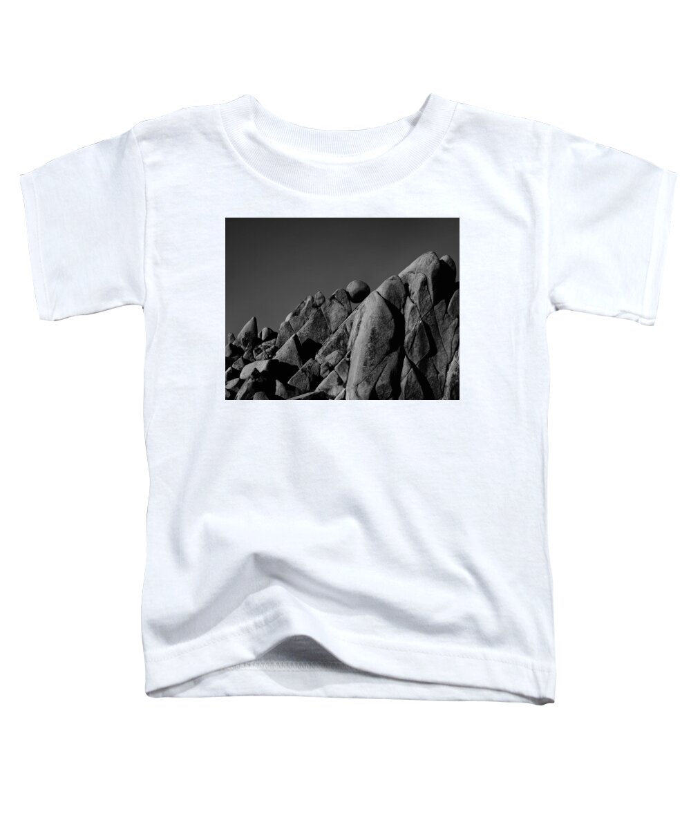 Landscape Toddler T-Shirt featuring the photograph Marble Rock Formation B and W Version by Paul Breitkreuz