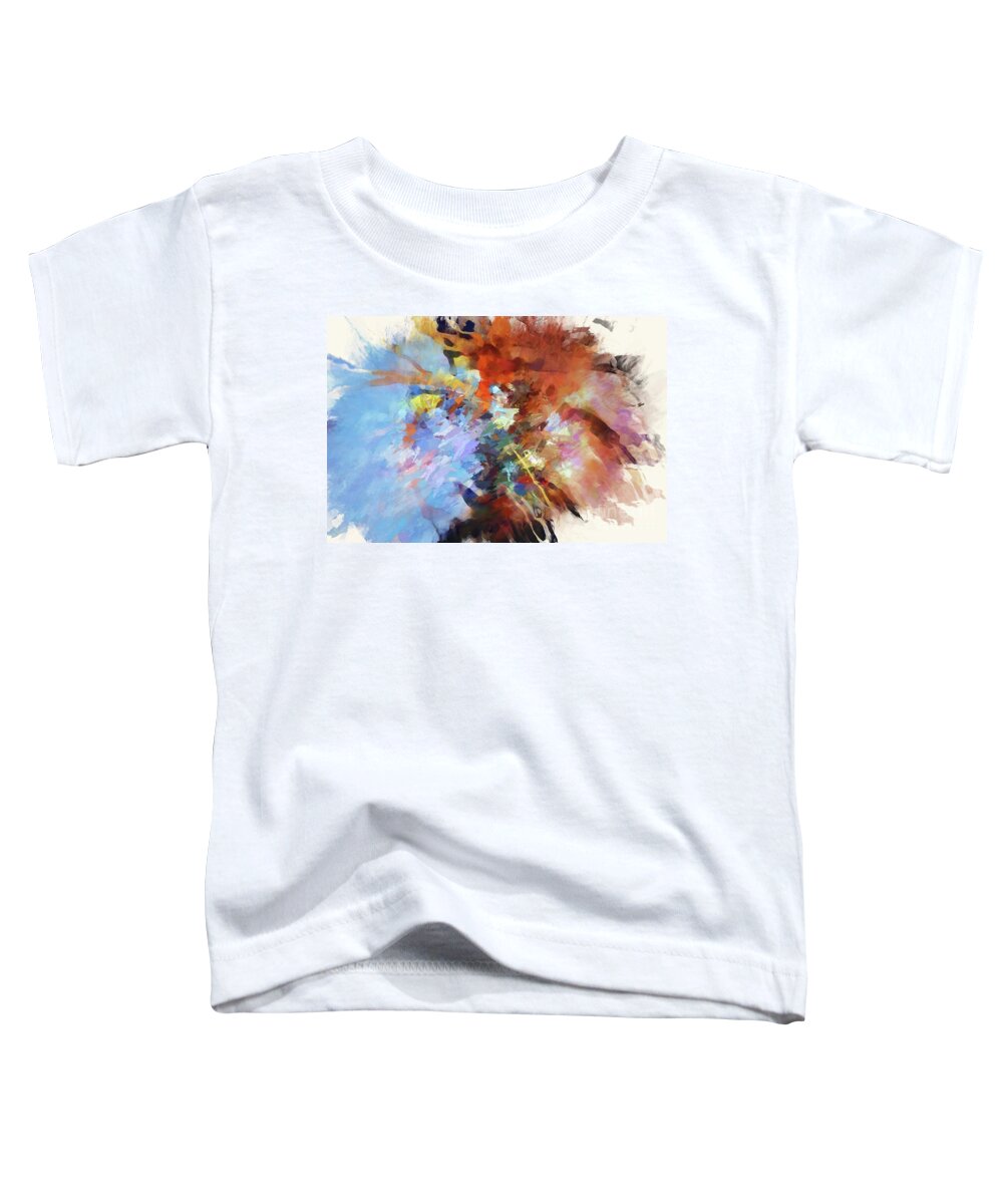 Paint Explosion Toddler T-Shirt featuring the digital art May I Have Your Tension? by Margie Chapman