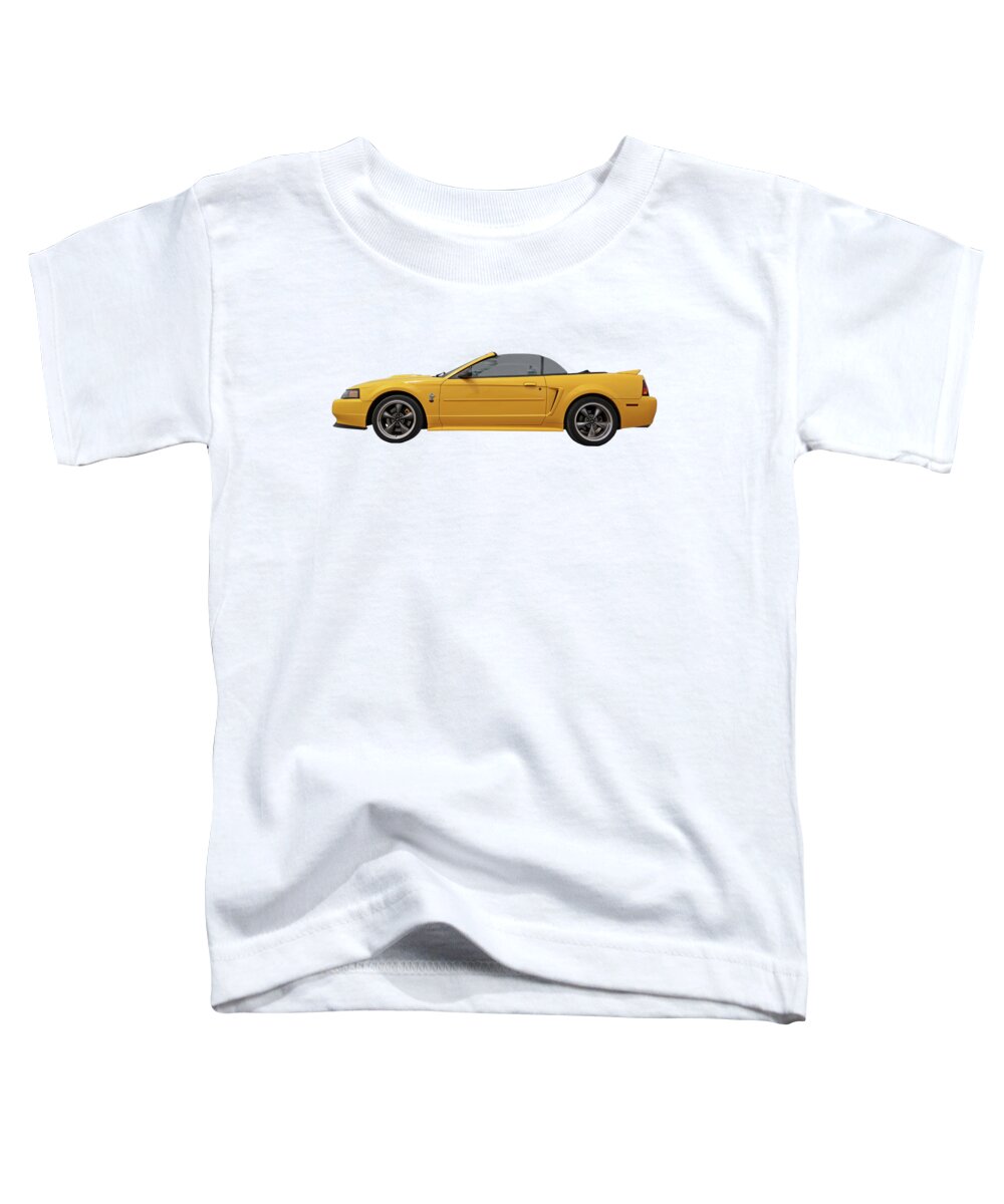 Ford Mustang Toddler T-Shirt featuring the photograph Mellow Yellow 1999 Mustang by Gill Billington