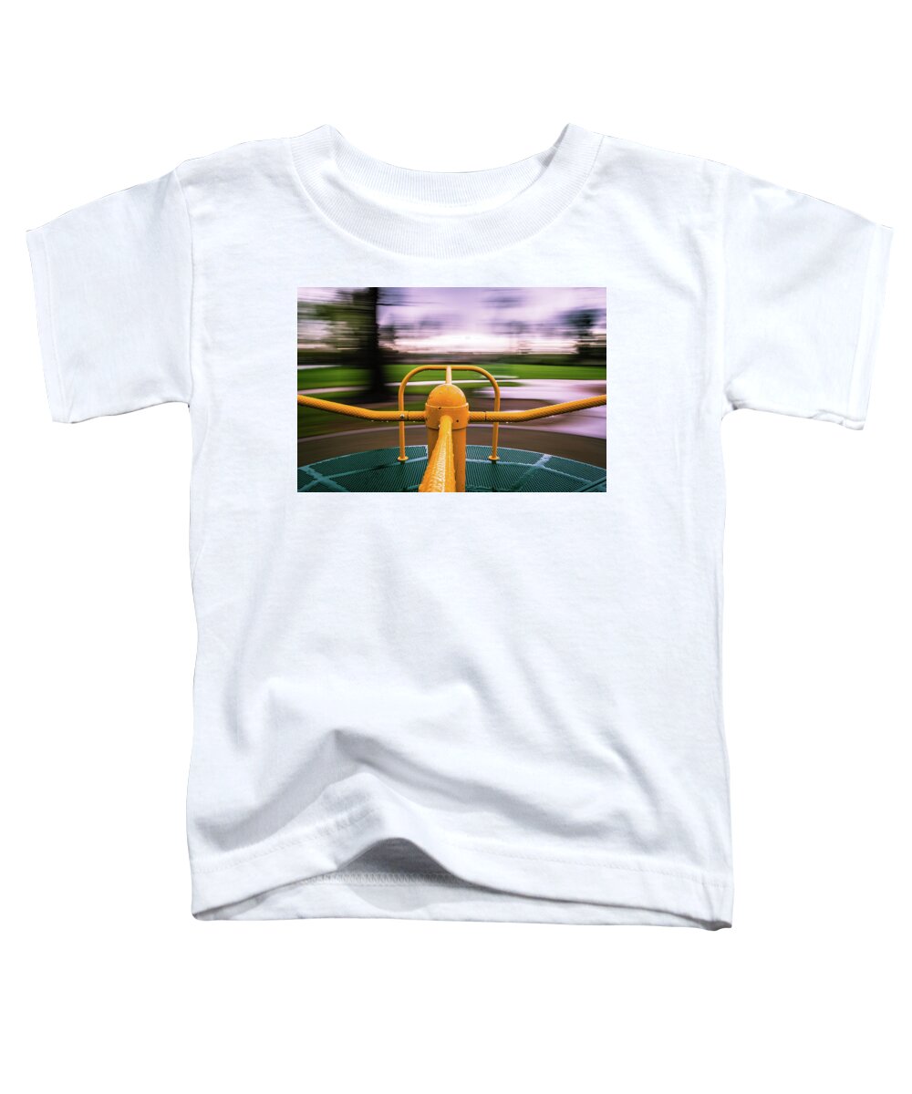 Merry Go Round Toddler T-Shirt featuring the photograph Merry Go Round by Stephen Holst