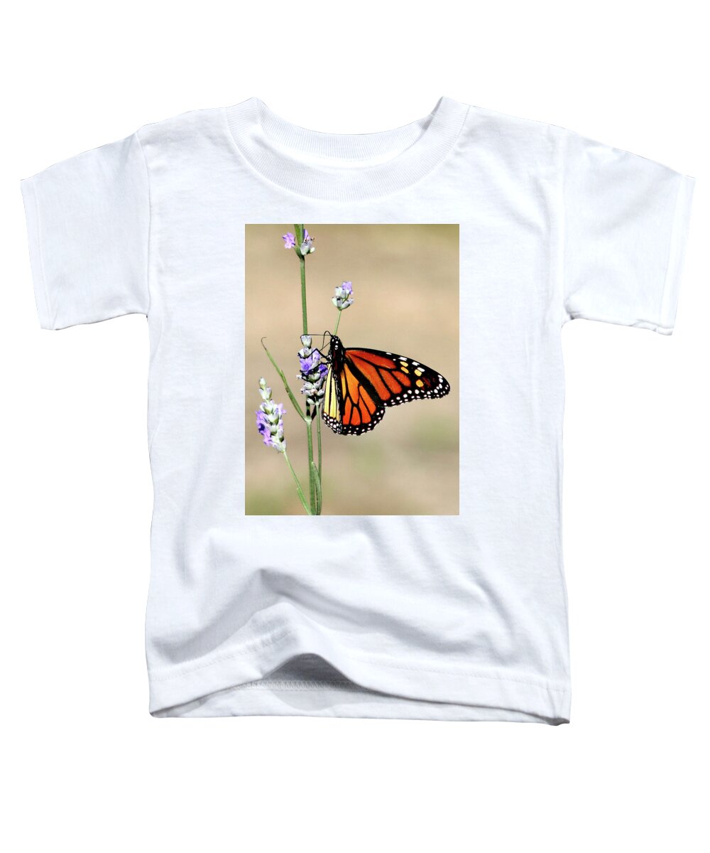 Monarch Toddler T-Shirt featuring the photograph Monarch by Matalyn Gardner