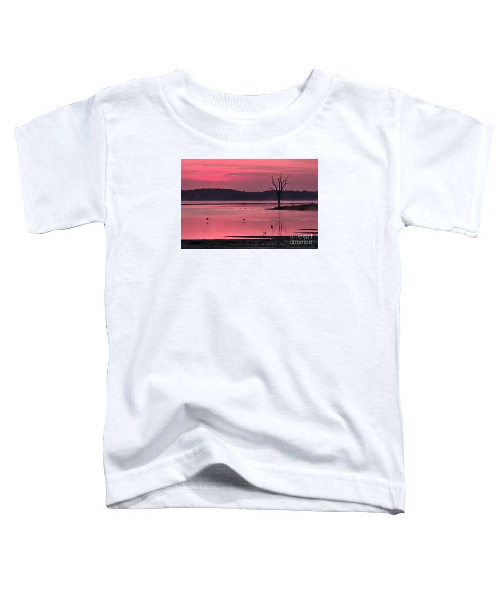 Rutland Water Toddler T-Shirt featuring the photograph Morning Has Broken by Martyn Arnold