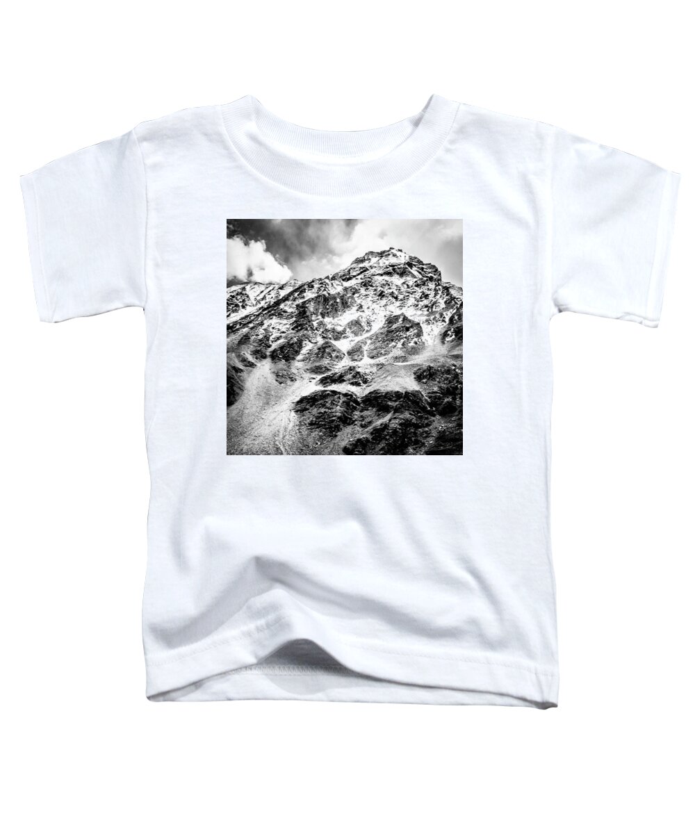 Mountains Toddler T-Shirt featuring the photograph Mountains Evoke An Adrenaline Rush by Aleck Cartwright