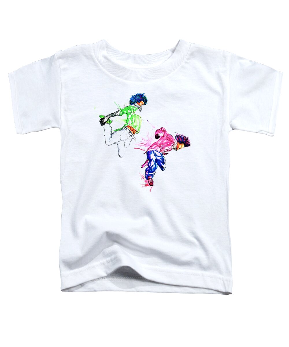 Dance Toddler T-Shirt featuring the painting Move It by Howard Barry