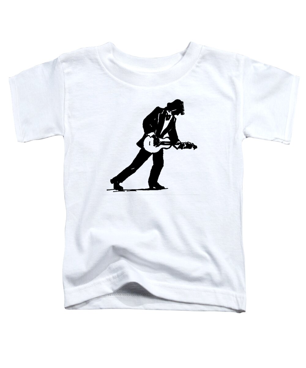 Music Toddler T-Shirt featuring the mixed media Music Guitar Teacher Guitarist by Hw