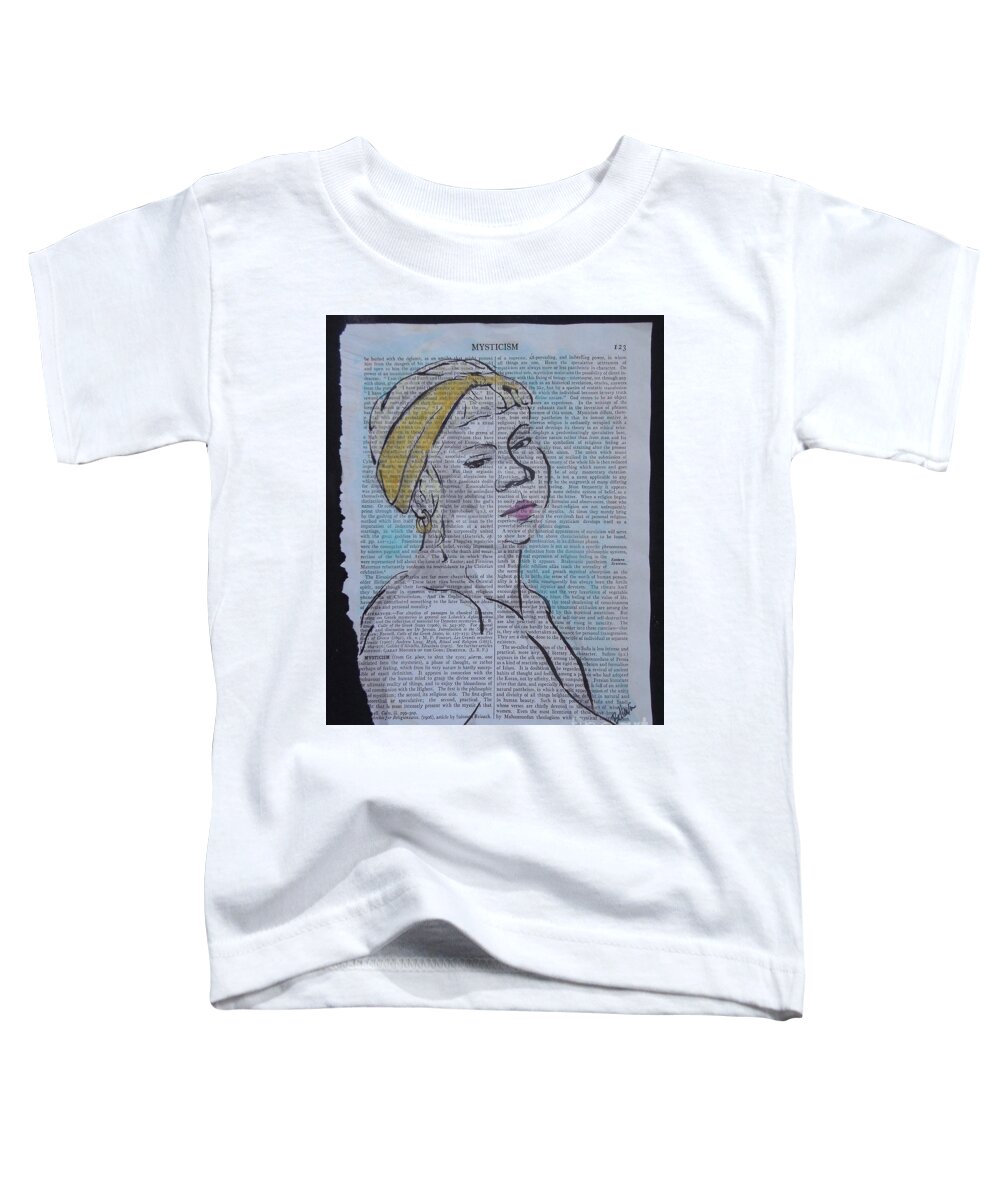 Sumi Ink Toddler T-Shirt featuring the drawing Mysticism by M Bellavia
