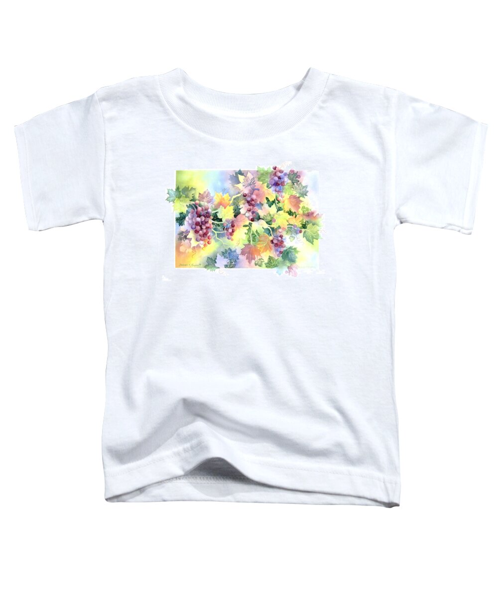 Napa Valley Toddler T-Shirt featuring the painting Napa Valley Morning by Deborah Ronglien